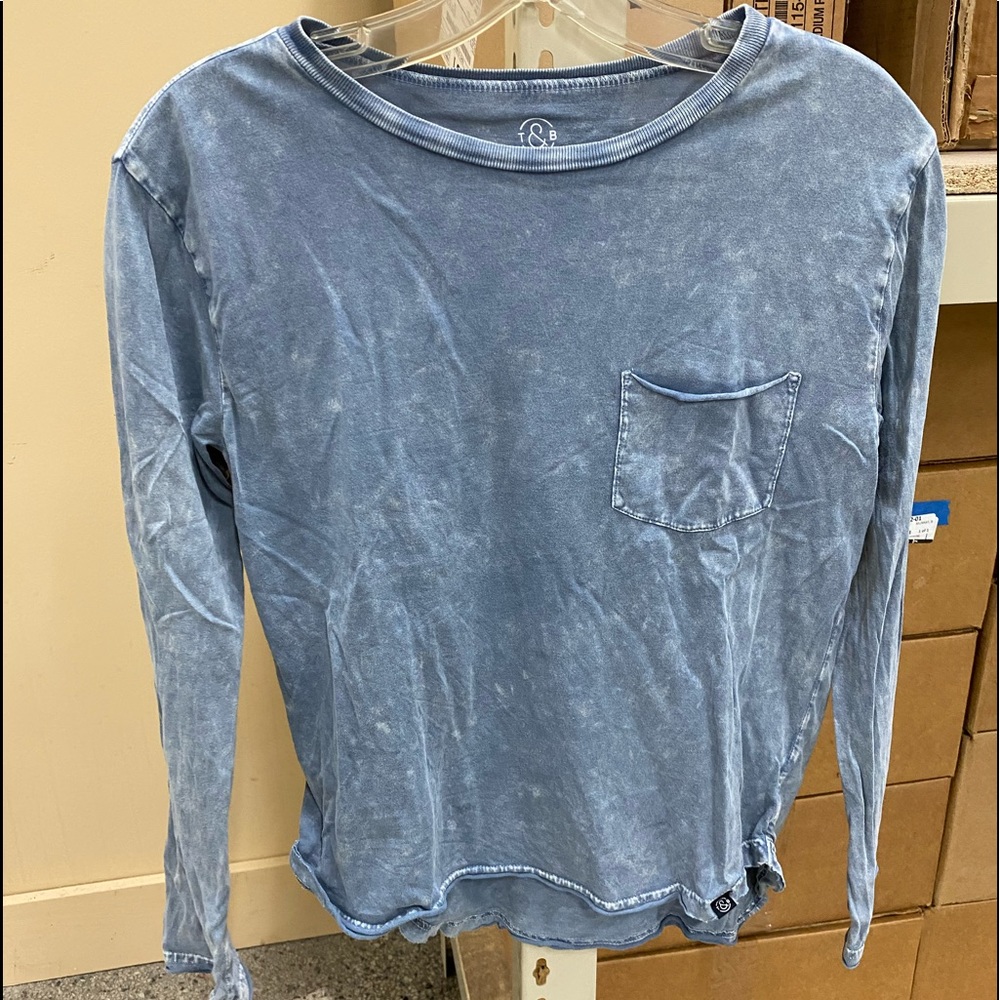 T&B Pocket Blue Tee